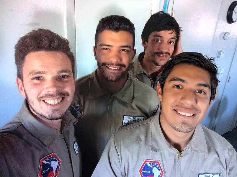 Latinoamericanos en Tripulación 180 LATAM-I viaje simulación a Marte